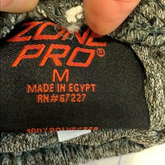 Zone Pro Athletic‎ Shorts Men’s Grey Black Print Medium - Picture 6 of 7